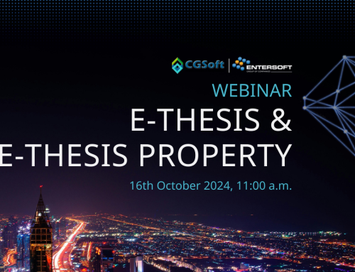 Η CGSoft σας καλεί στο 1ο e-Thesis & e-Thesis Property Webinar